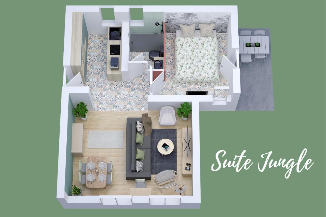 Suite Jungle - Jardin, Netflix Et Parking - Le Manoir Aux Pommes Orbec Екстер'єр фото