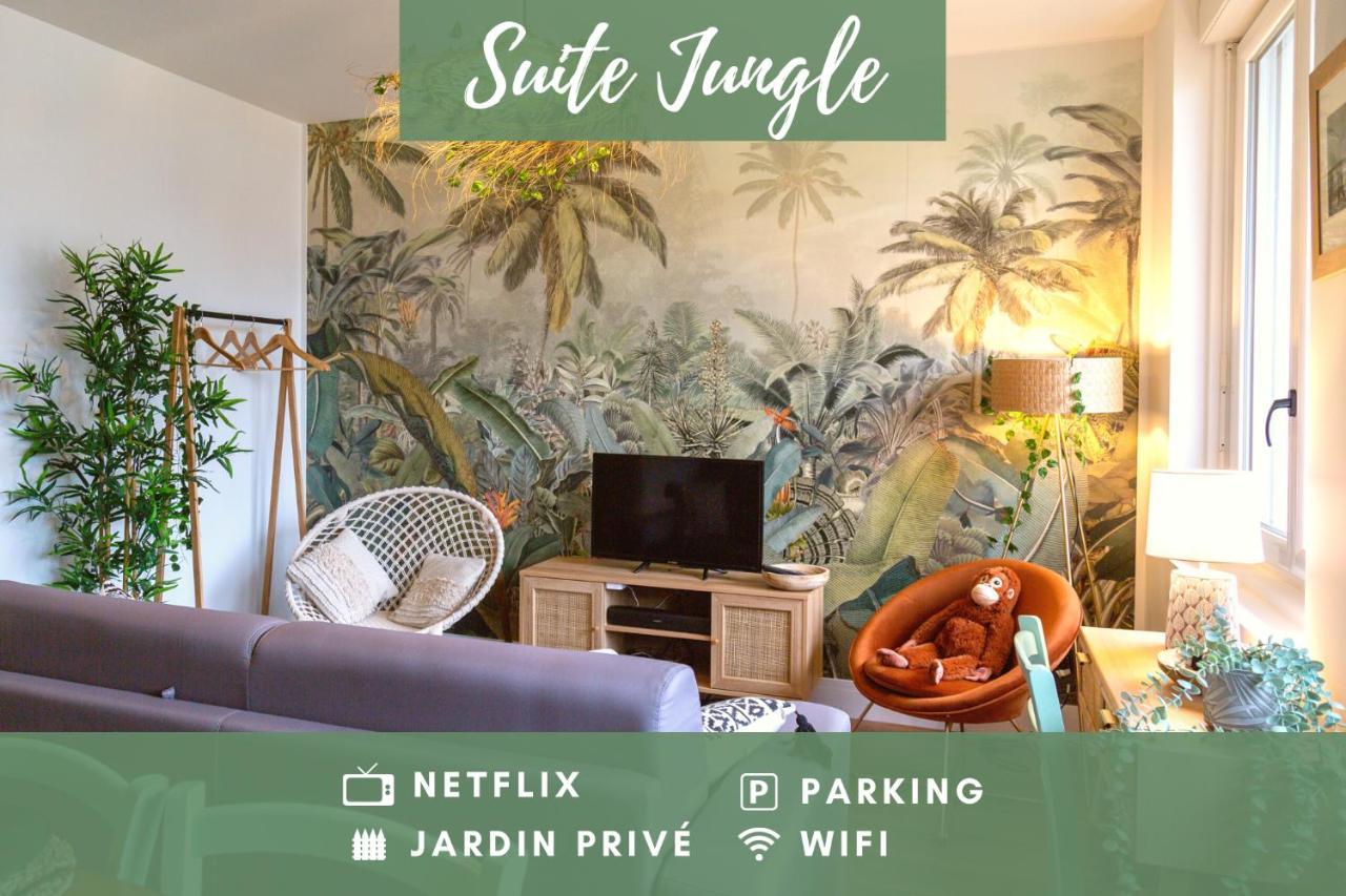 Suite Jungle - Jardin, Netflix Et Parking - Le Manoir Aux Pommes Orbec Екстер'єр фото