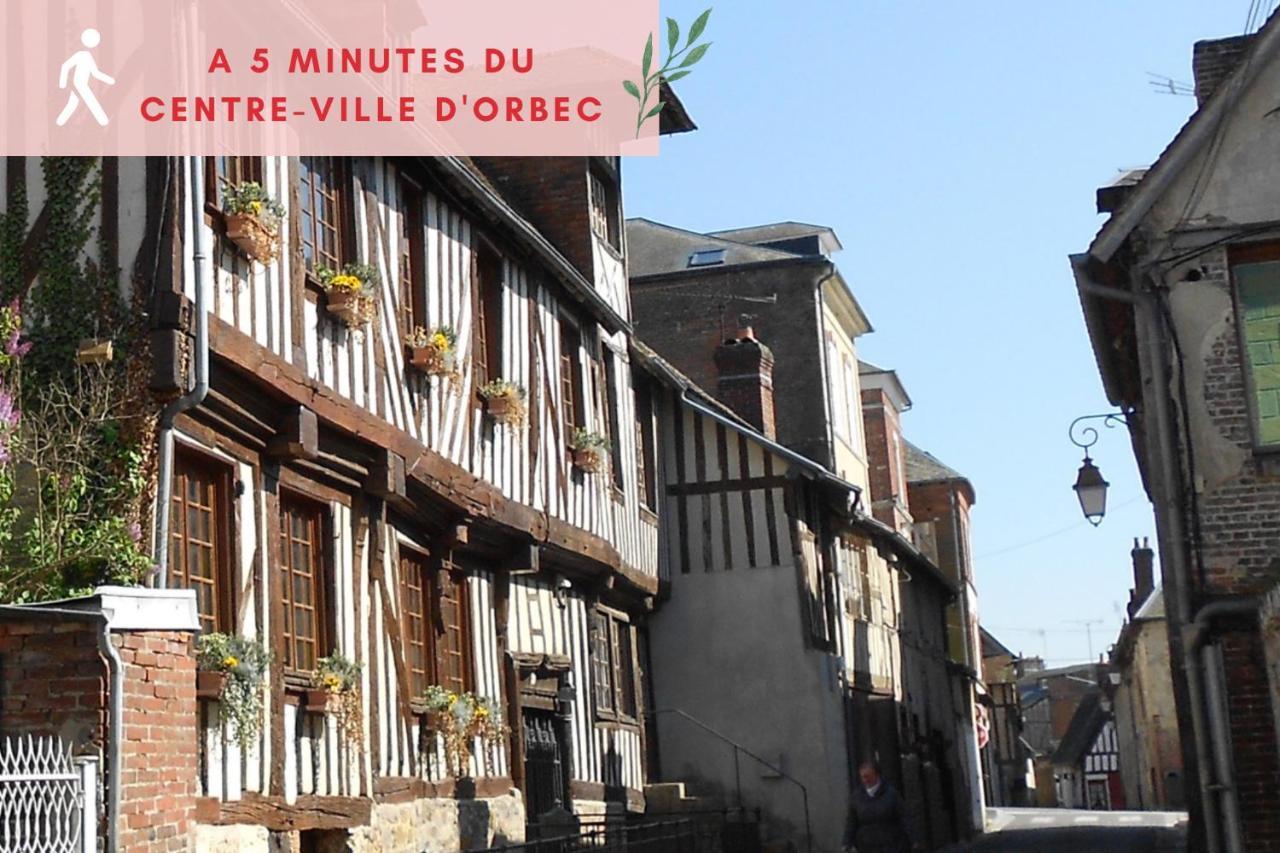 Suite Jungle - Jardin, Netflix Et Parking - Le Manoir Aux Pommes Orbec Екстер'єр фото